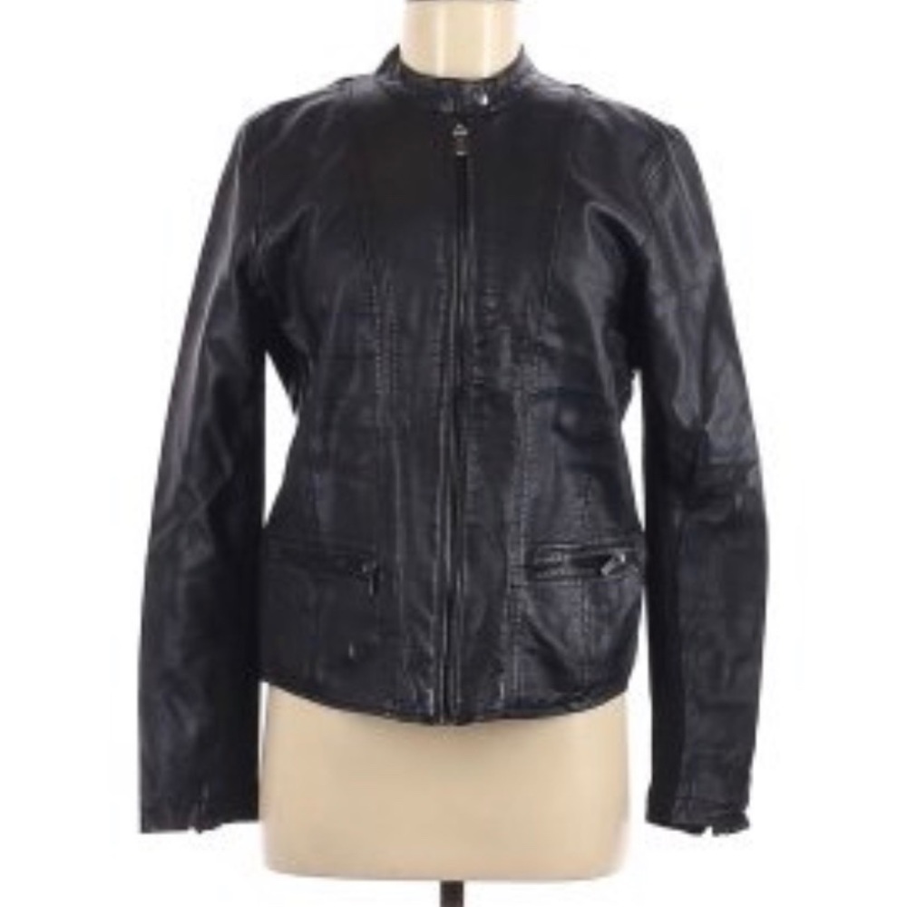 Black Faux leather jacket